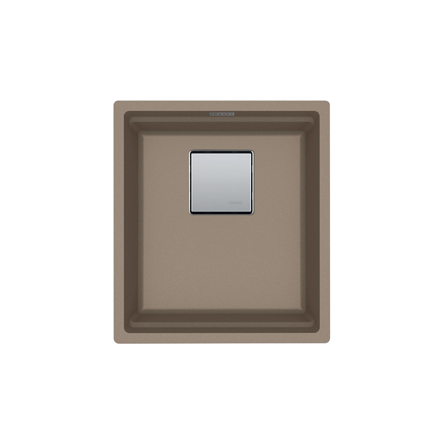 FRANKE PKG11014OYS Peak 16.1-in. x 18.1-in. Oyster Granite Undermount Single Bowl Kitchen Sink - PKG11014OYS In Oyster