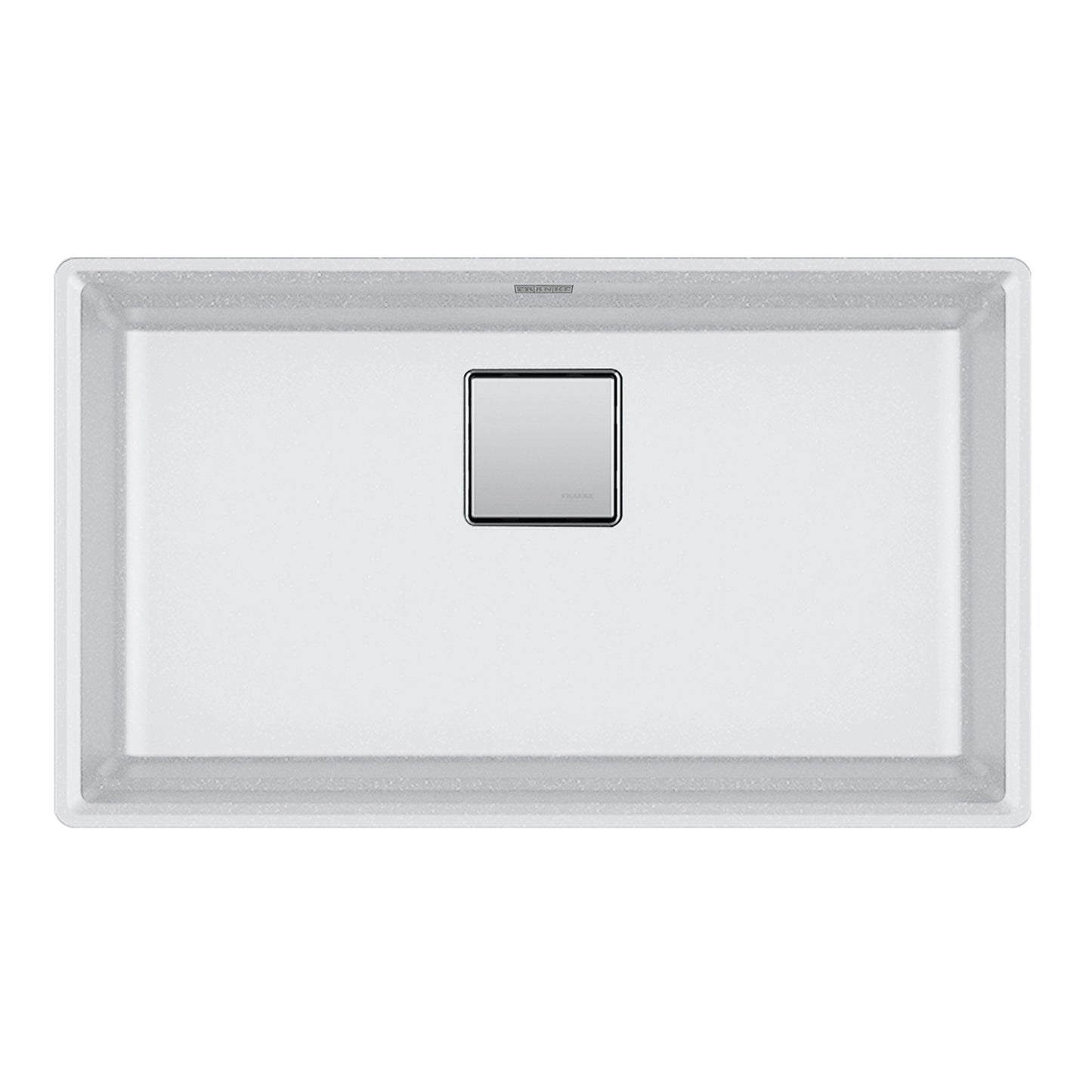 FRANKE PKG11031PWT Peak 32.0-in. x 18.8-in. Polar White Granite Undermount Single Bowl Kitchen Sink - PKG11031PWT In Polar White