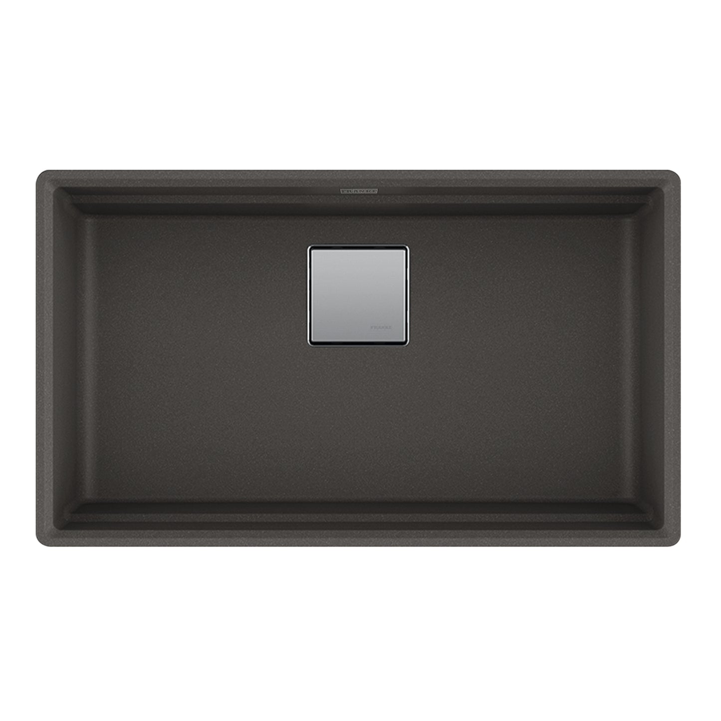 FRANKE PKG11031SLG Peak 32.0-in. x 18.8-in. Granite Undermount Single Bowl Kitchen Sink in Slate Grey