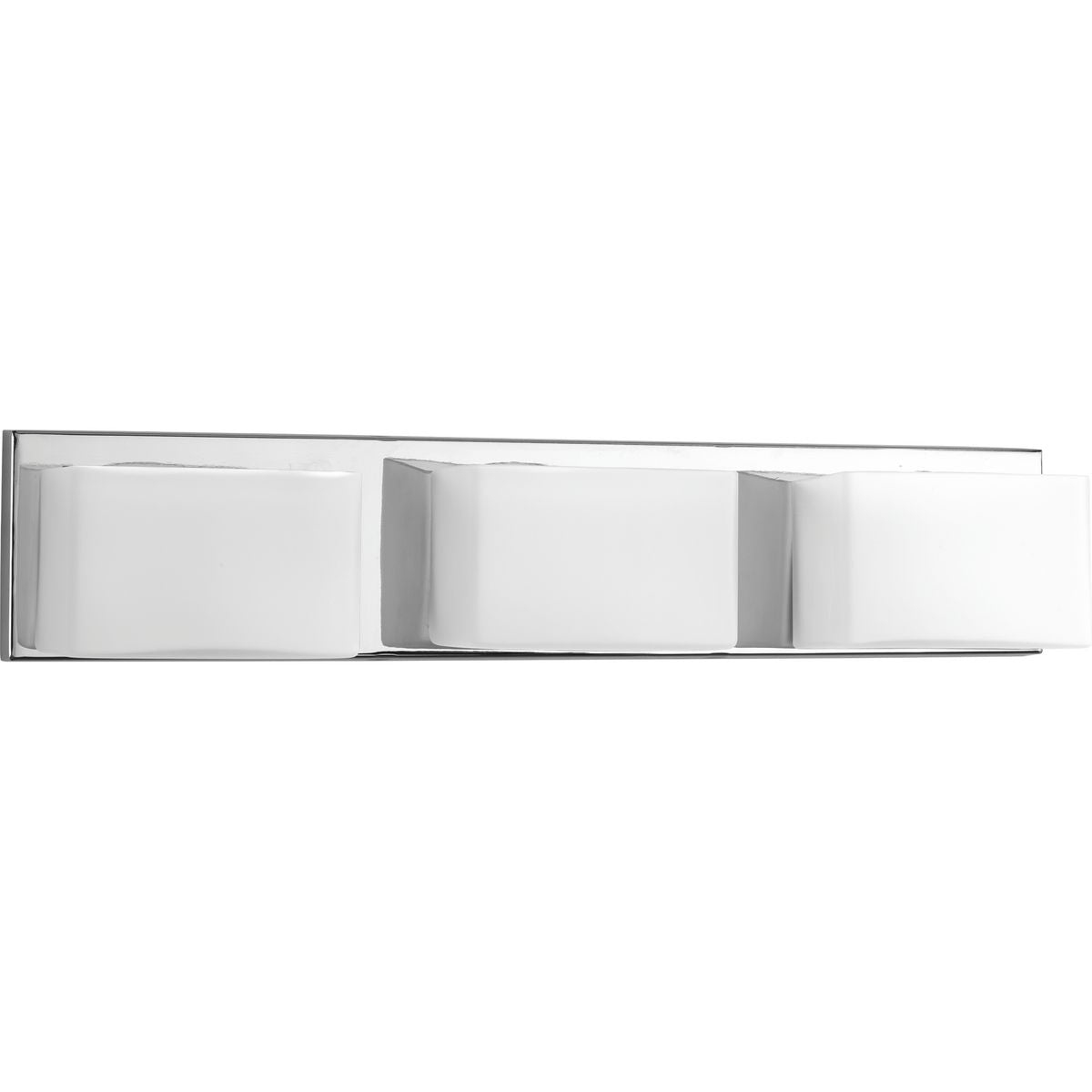 PROGRESS LIGHTING P2144-1530K9 Polished Chrome Ace LED Collection Three-Light Polished Chrome Etched Glass Modern LED Bath Vanity Light