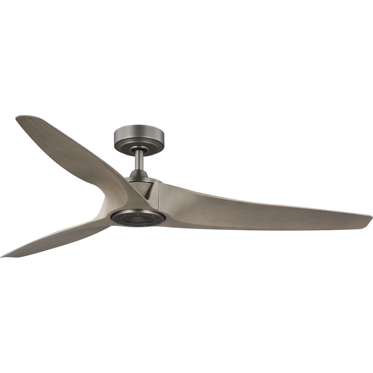 PROGRESS LIGHTING P250069-081 Antique Nickel Manvel Collection 60-Inch Three-Blade DC Motor Transitional Ceiling Fan Antique Wood