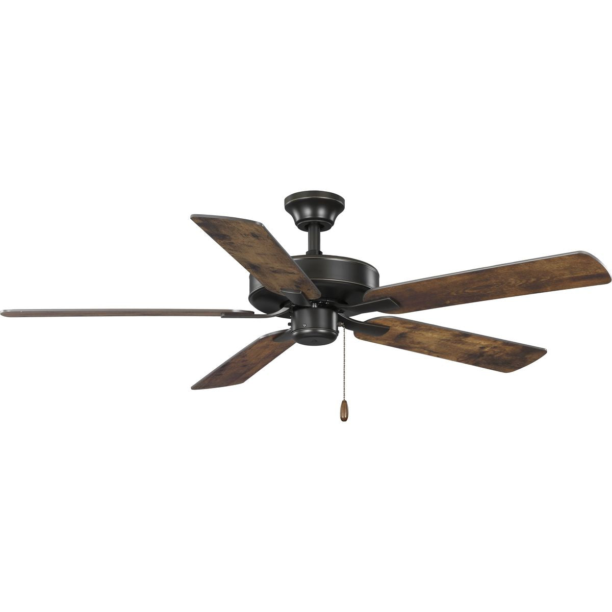 PROGRESS LIGHTING P250080-020 Antique Bronze AirPro 52 in. Antique Bronze 5-Blade AC Motor Transitional Ceiling Fan