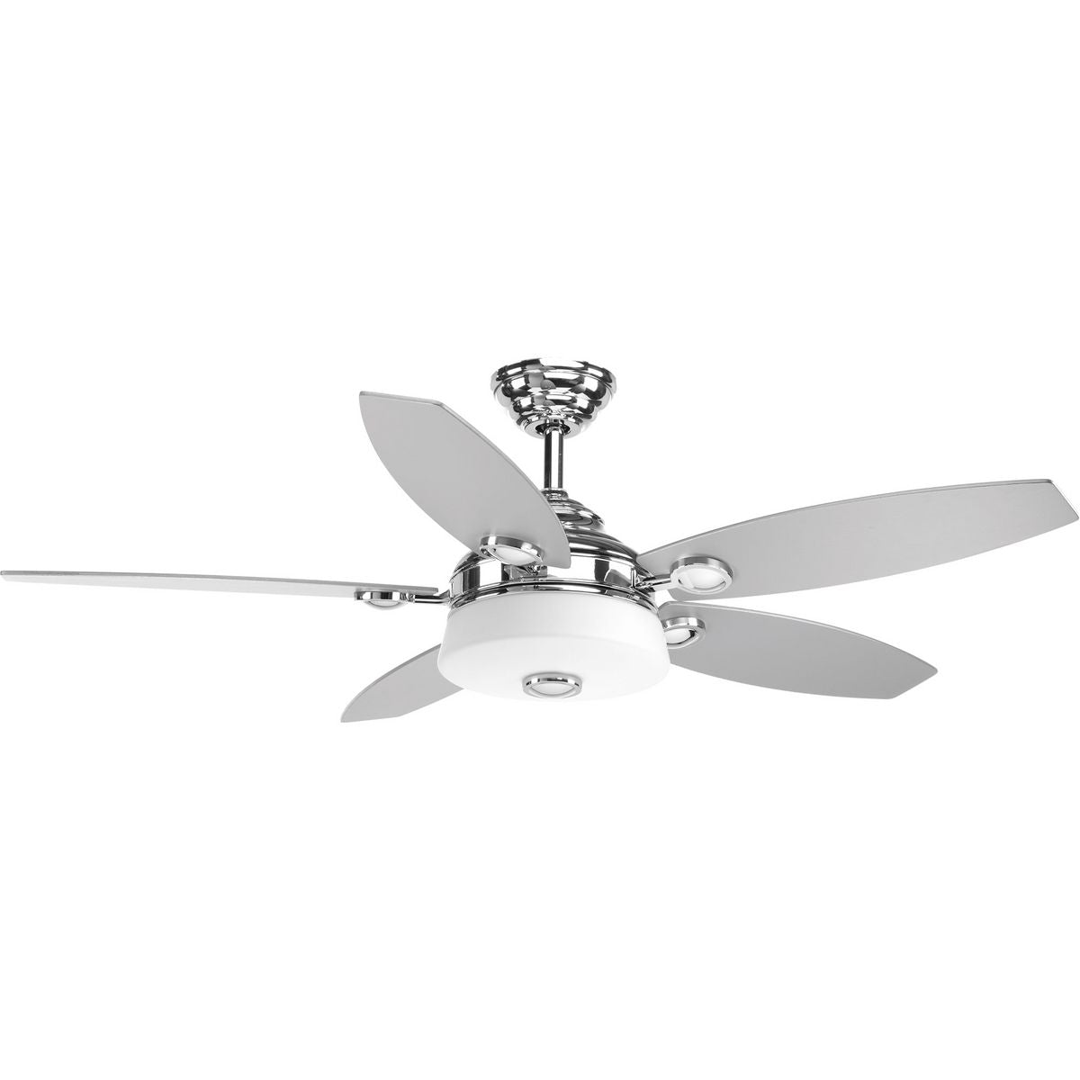 PROGRESS LIGHTING P2544-1530K Polished Chrome Graceful Collection 54" 5 Blade Fan w/ LED Light