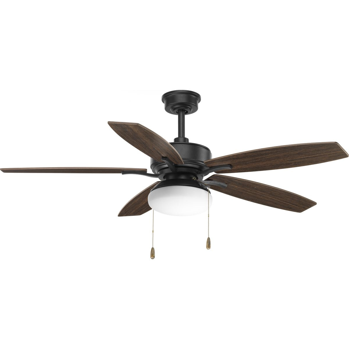 PROGRESS LIGHTING P2552-80 Forged Black Billows Collection 52" 5 -Blade Ceiling Fan