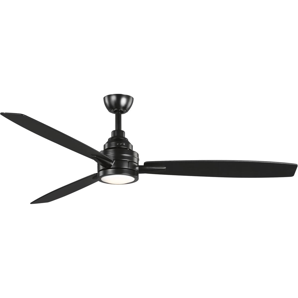 PROGRESS LIGHTING P2554-3130K Black Gaze Collection 60" LED Three-Blade Ceiling Fan