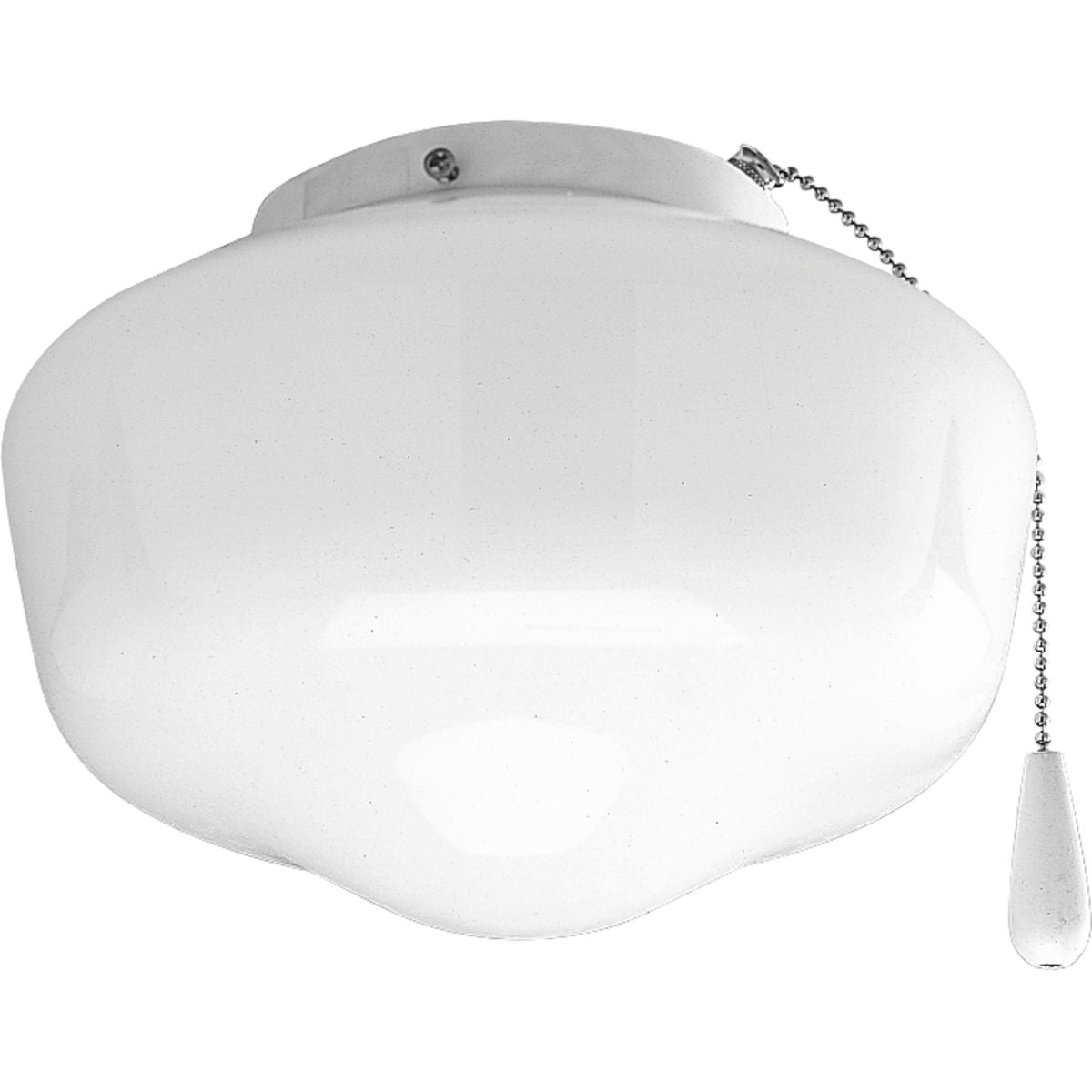 PROGRESS LIGHTING P2601-30WB White AirPro Collection One-Light Ceiling Fan Light