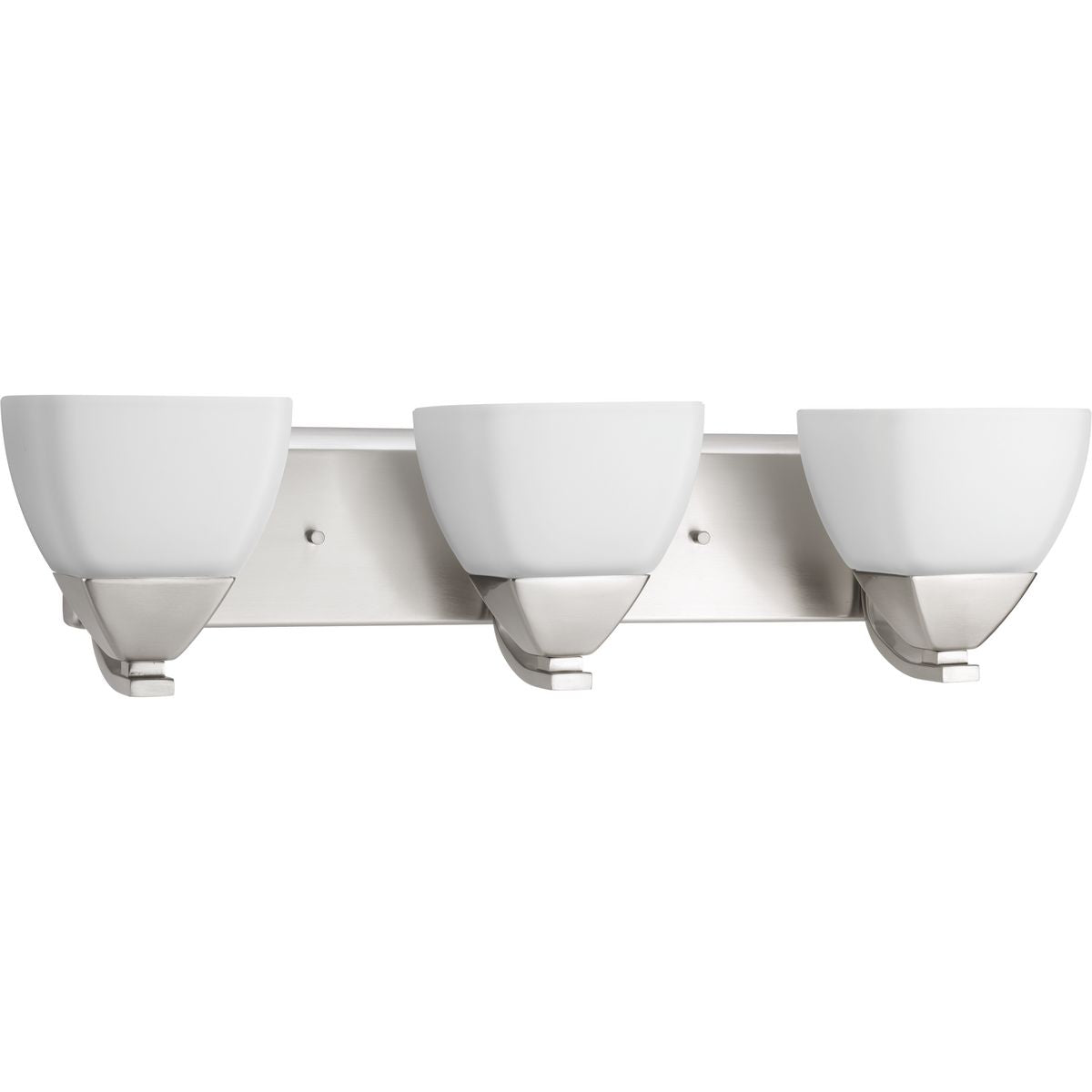 PROGRESS LIGHTING P2702-09 Brushed Nickel Appeal Collection Three-Light Bath & Vanity