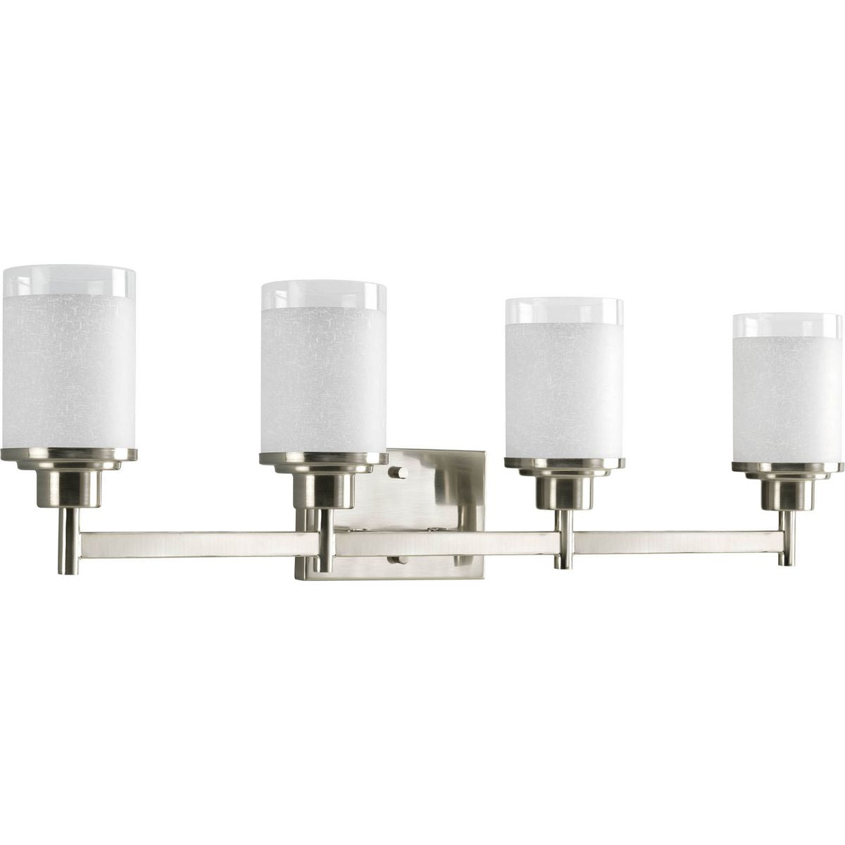 PROGRESS LIGHTING P2998-09 Brushed Nickel Alexa Collection Four-Light Bath & Vanity