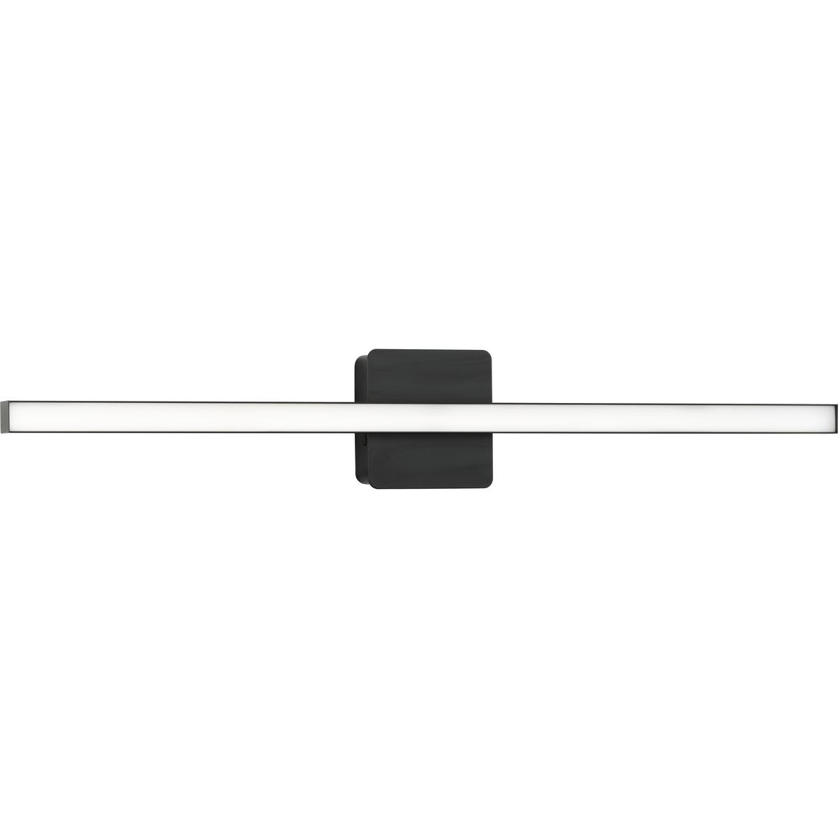 PROGRESS LIGHTING P300405-31M-CS Matte Black Phase 4 Collection 32 in. Matte Black Large Modern Integrated 3CCT Integrated LED Linear Vanity Light