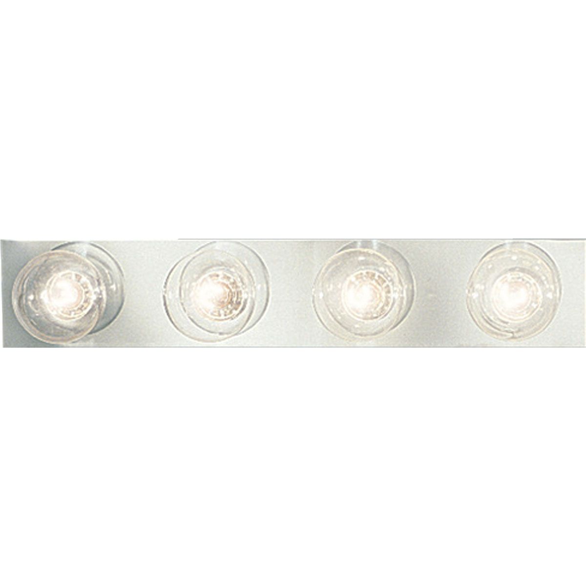 PROGRESS LIGHTING P3298-15 Polished Chrome Broadway Collection Four-Light Polished Chrome Traditional Bath Vanity Light