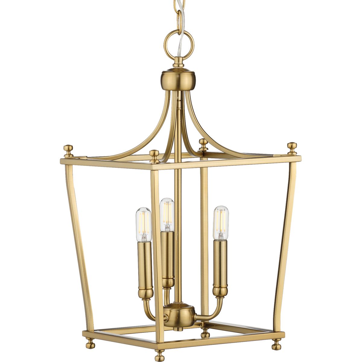 PROGRESS LIGHTING P500213-109 Brushed Bronze Parkhurst Collection Brushed Bronze Three-Light Foyer
