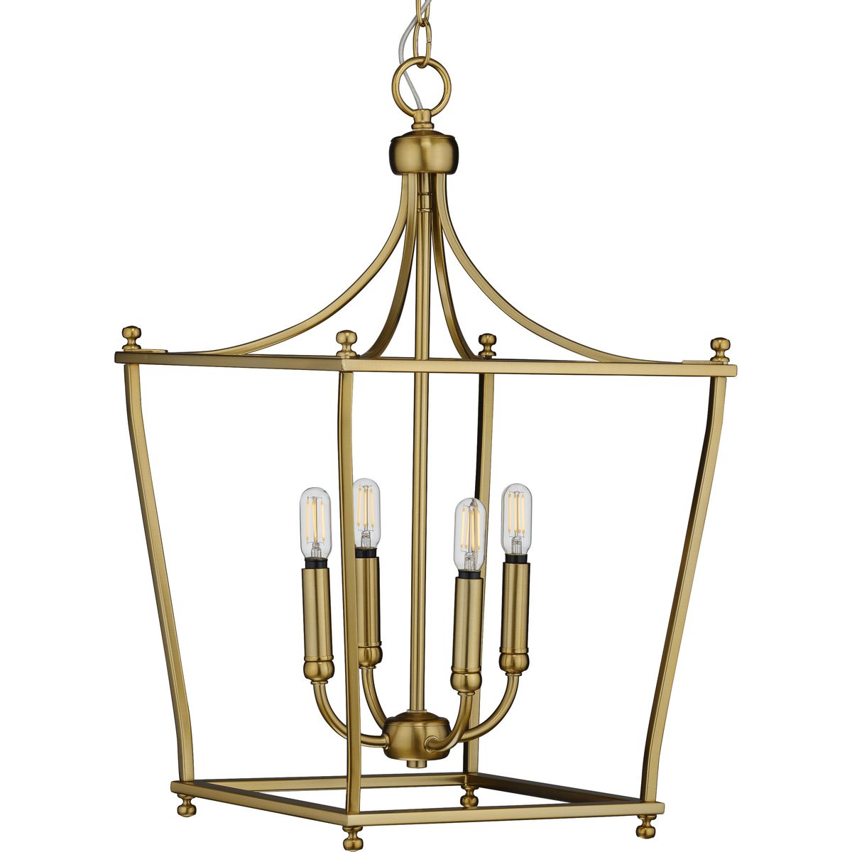 PROGRESS LIGHTING P500214-109 Brushed Bronze Parkhurst Collection Brushed Bronze Four-Light Foyer