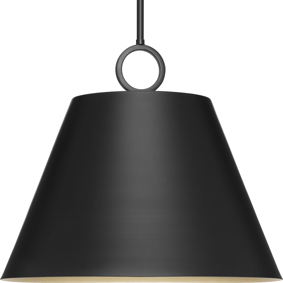 PROGRESS LIGHTING P500368-31M Matte Black Parkhurst Collection Three-Light New Traditional Matte Black Metal Pendant Light