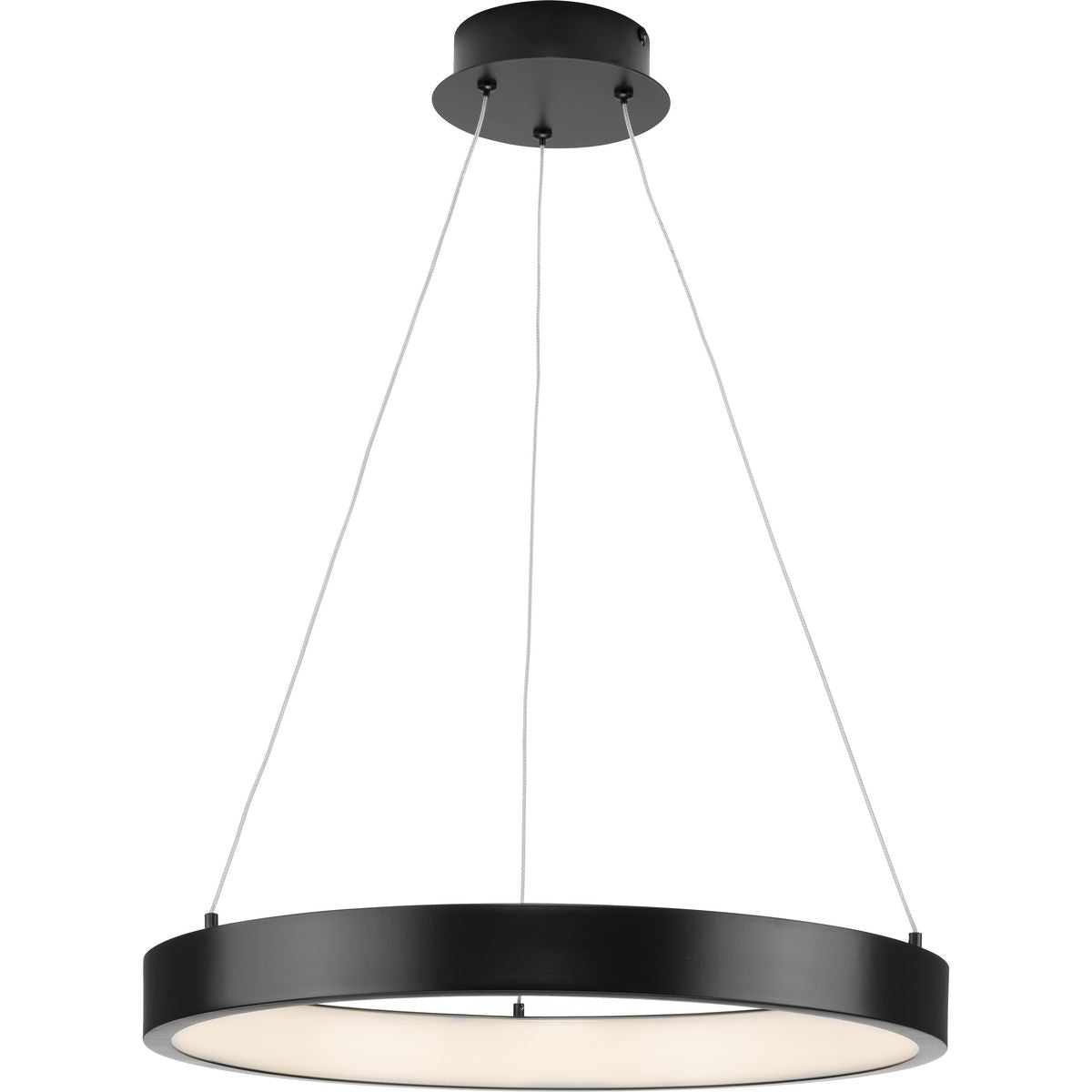 PROGRESS LIGHTING P500369-31M-30 Matte Black Inverse LED Collection Modern Matte Black Pendant