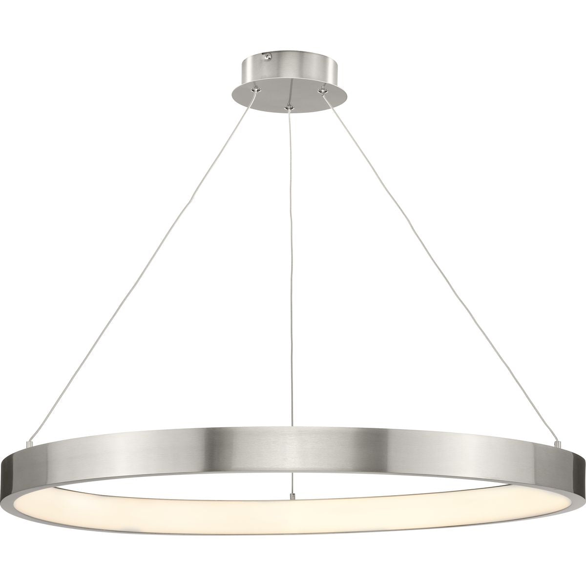 PROGRESS LIGHTING P500370-009-30 Brushed Nickel Inverse LED Collection Modern Brushed Nickel Pendant