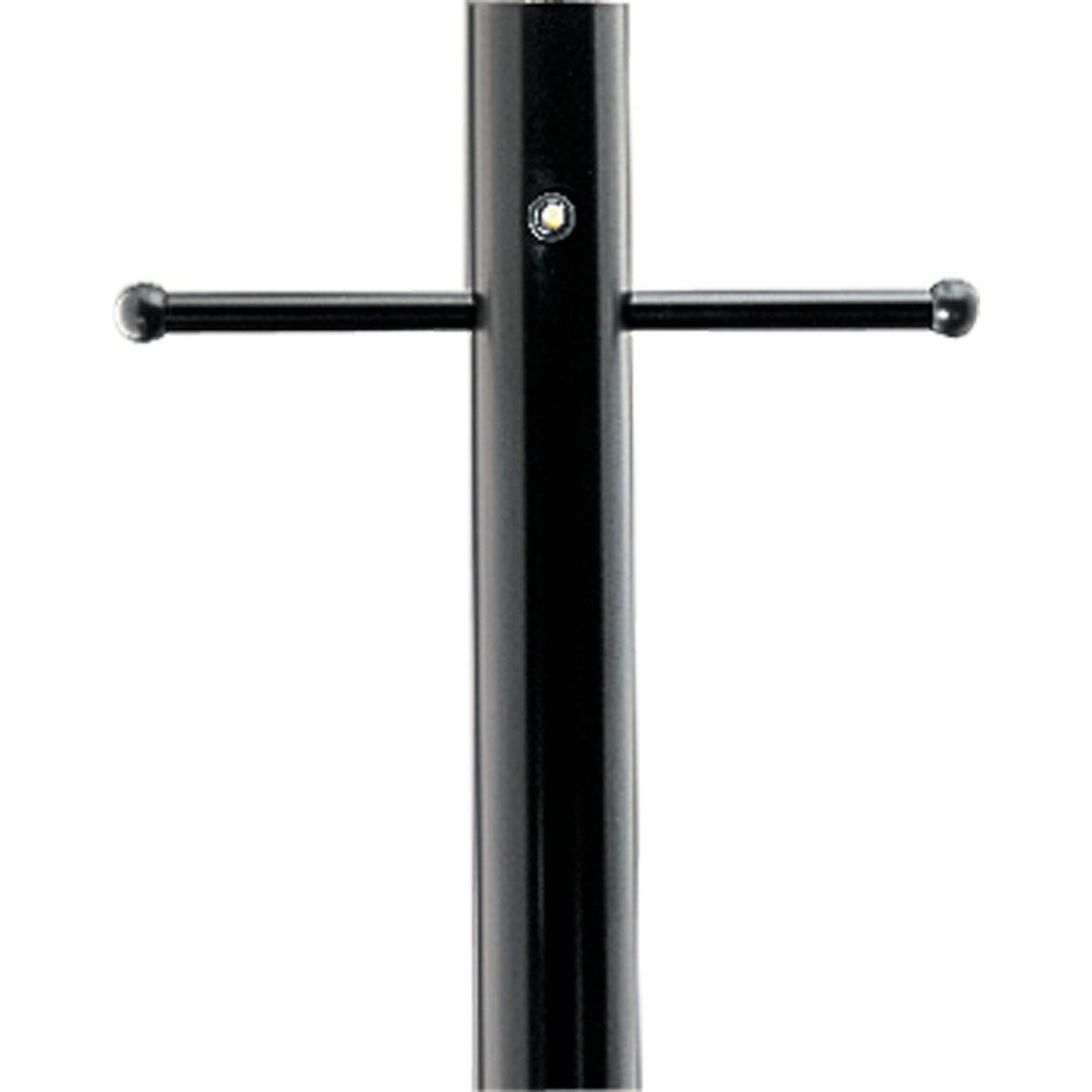PROGRESS LIGHTING P5391-31PC Matte Black Outdoor 7' Aluminum Post with Ladder Rest and Photocell
