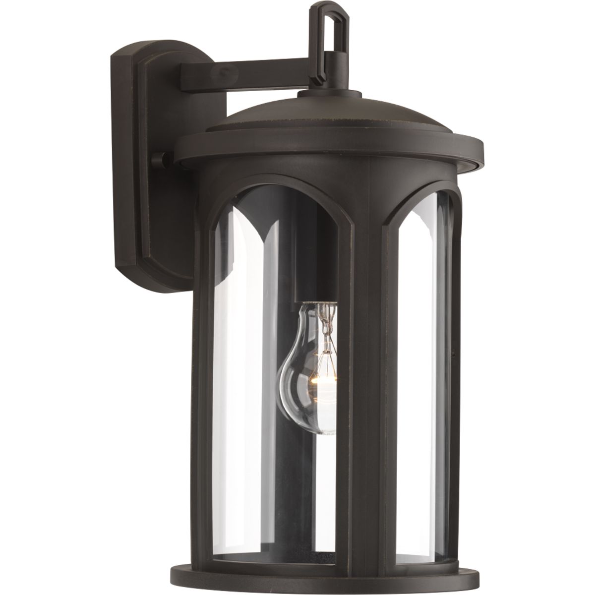 PROGRESS LIGHTING P560087-020 Antique Bronze Gables Collection Outdoor Wall Lantern with DURASHIELD