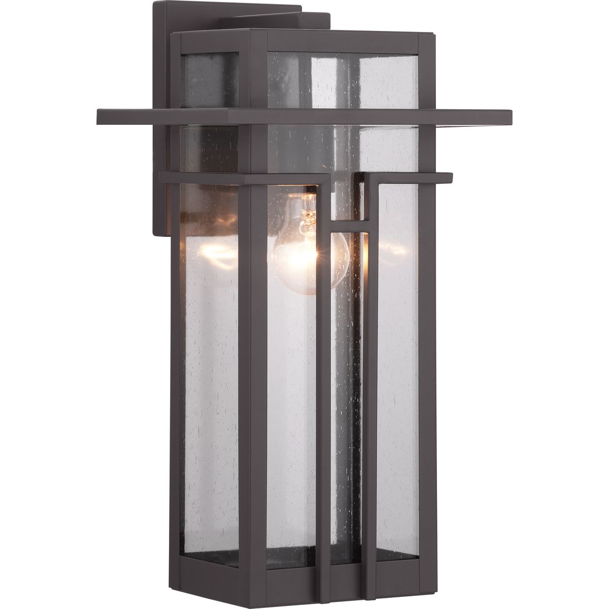 PROGRESS LIGHTING P560112-020 Antique Bronze Boxwood Collection One-Light Large Wall Lantern