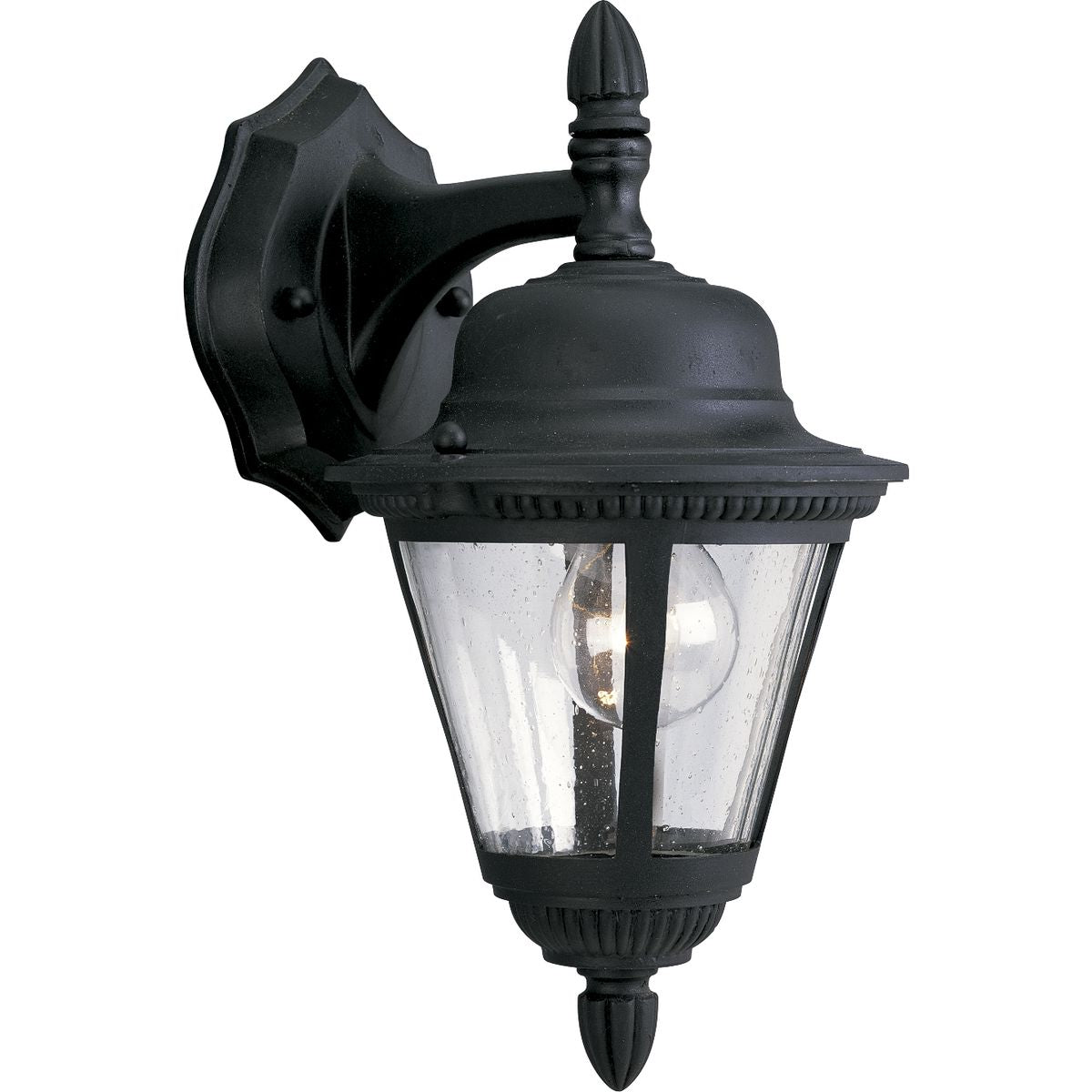 PROGRESS LIGHTING P5862-31 Textured Black Westport Collection One-Light Small Wall Lantern