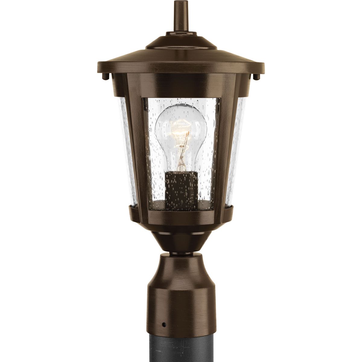 PROGRESS LIGHTING P6425-20 Antique Bronze East Haven Collection One-Light Post Lantern