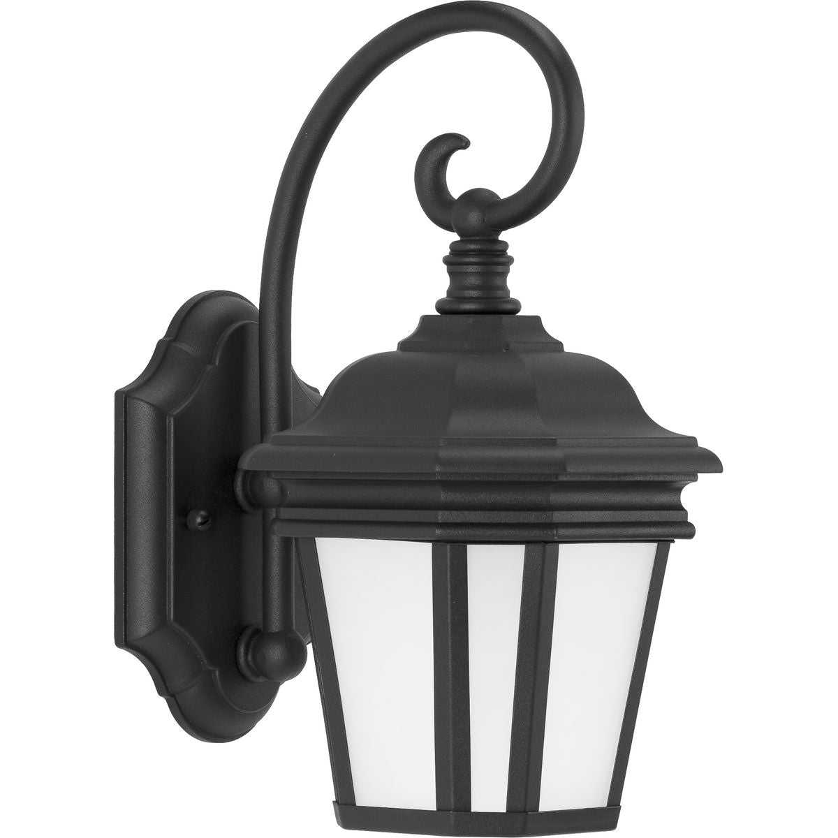 PROGRESS LIGHTING P6630-31MD Textured Black Crawford Collection Black One-Light Small Wall Lantern