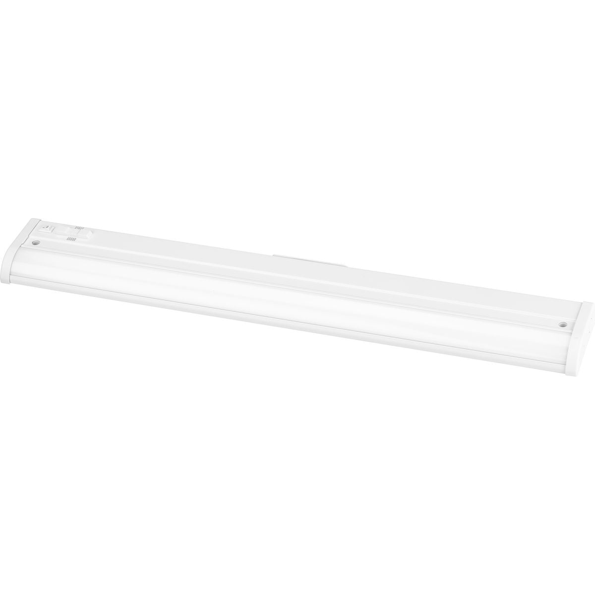PROGRESS LIGHTING P700027-028-CS Satin White Hide-A-Lite Collection 24" LED 5-CCT Linear Undercabinet Light