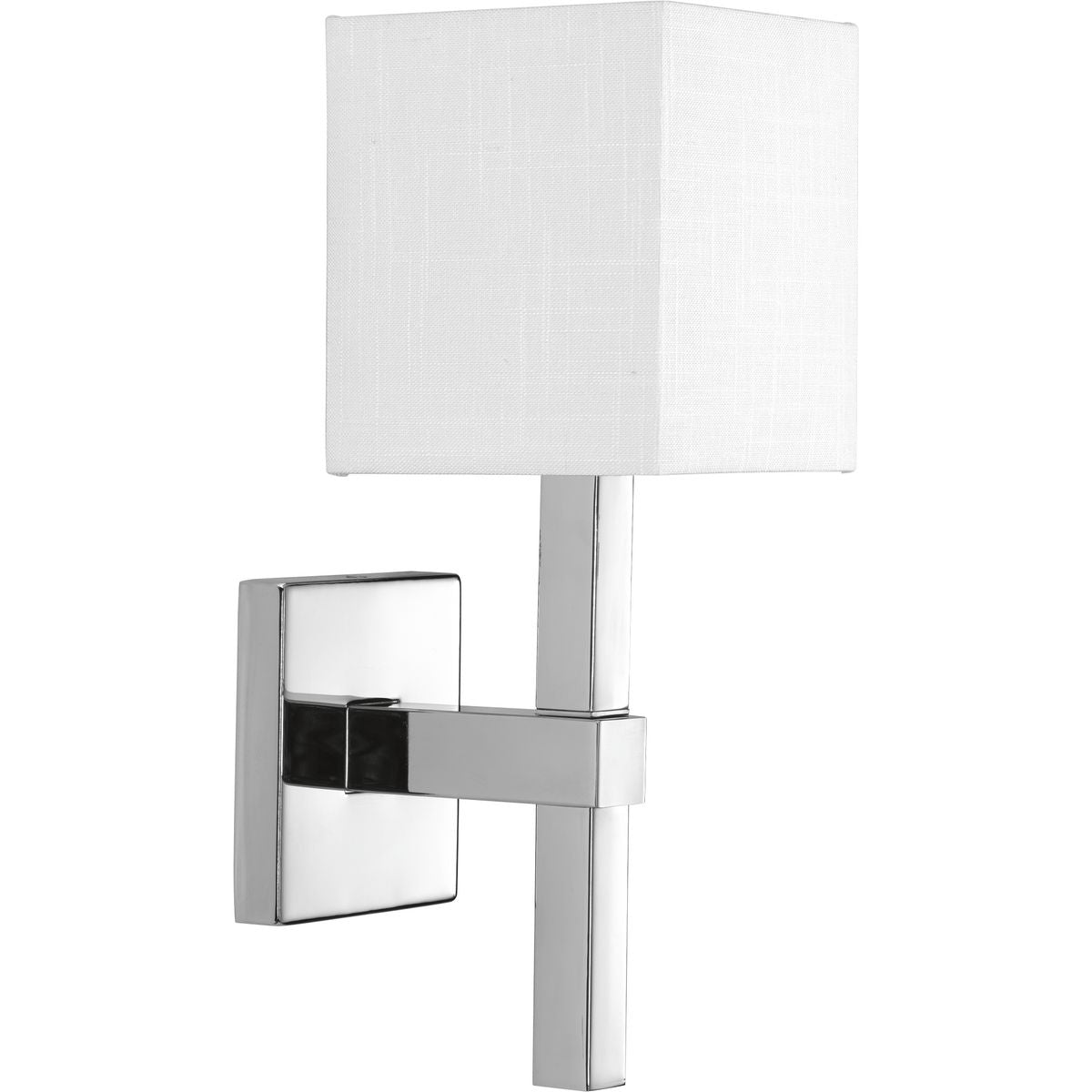 PROGRESS LIGHTING P710016-015 Polished Chrome Metro Collection One-Light Wall Sconce