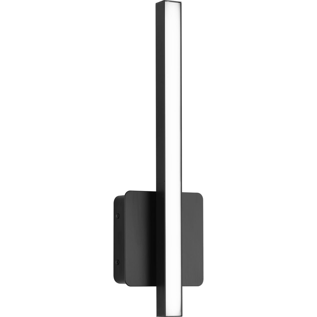 PROGRESS LIGHTING P710110-31M-CS Matte Black Phase 4 Collection 16 in. Matte Black Small Modern Integrated 3CCT Integrated LED Linear Vanity Light