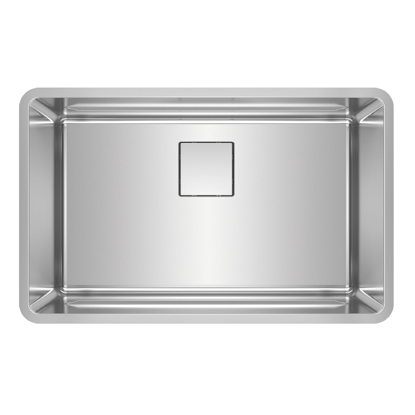 FRANKE PTX110-28 Pescara 29.5-in. x 18.5-in. 18 Gauge Stainless Steel Undermount Single Bowl Kitchen Sink - PTX110-28 In Pearl