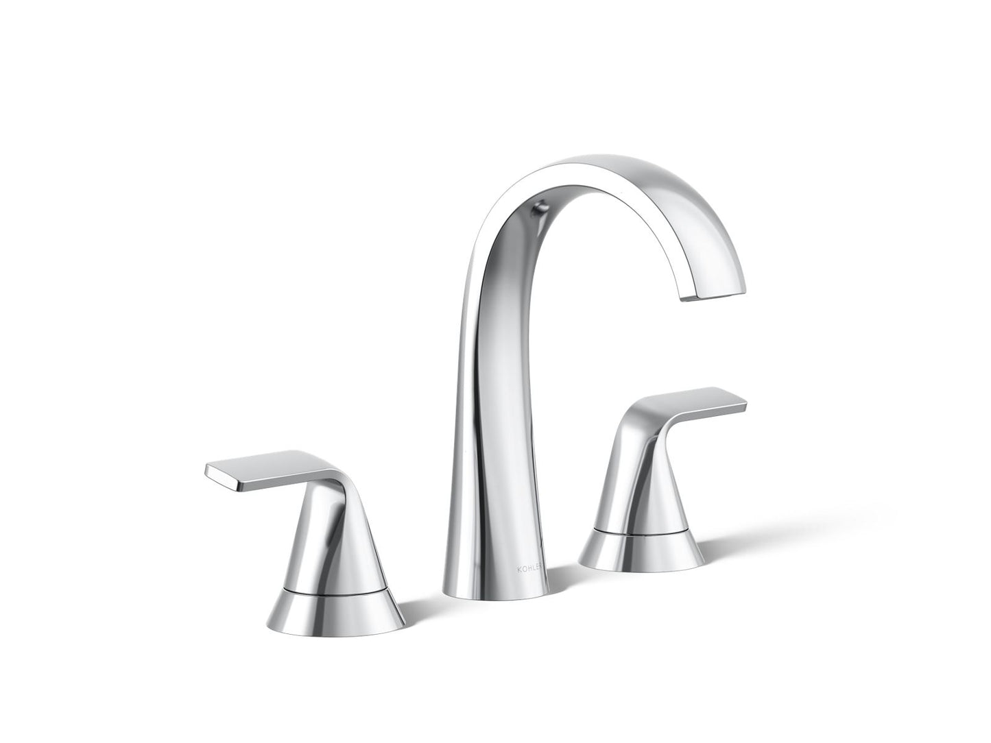 KOHLER K-R30579-4D-CP Cursiva Widespread bathroom sink faucet, 1.2 gpm - Polished Chrome