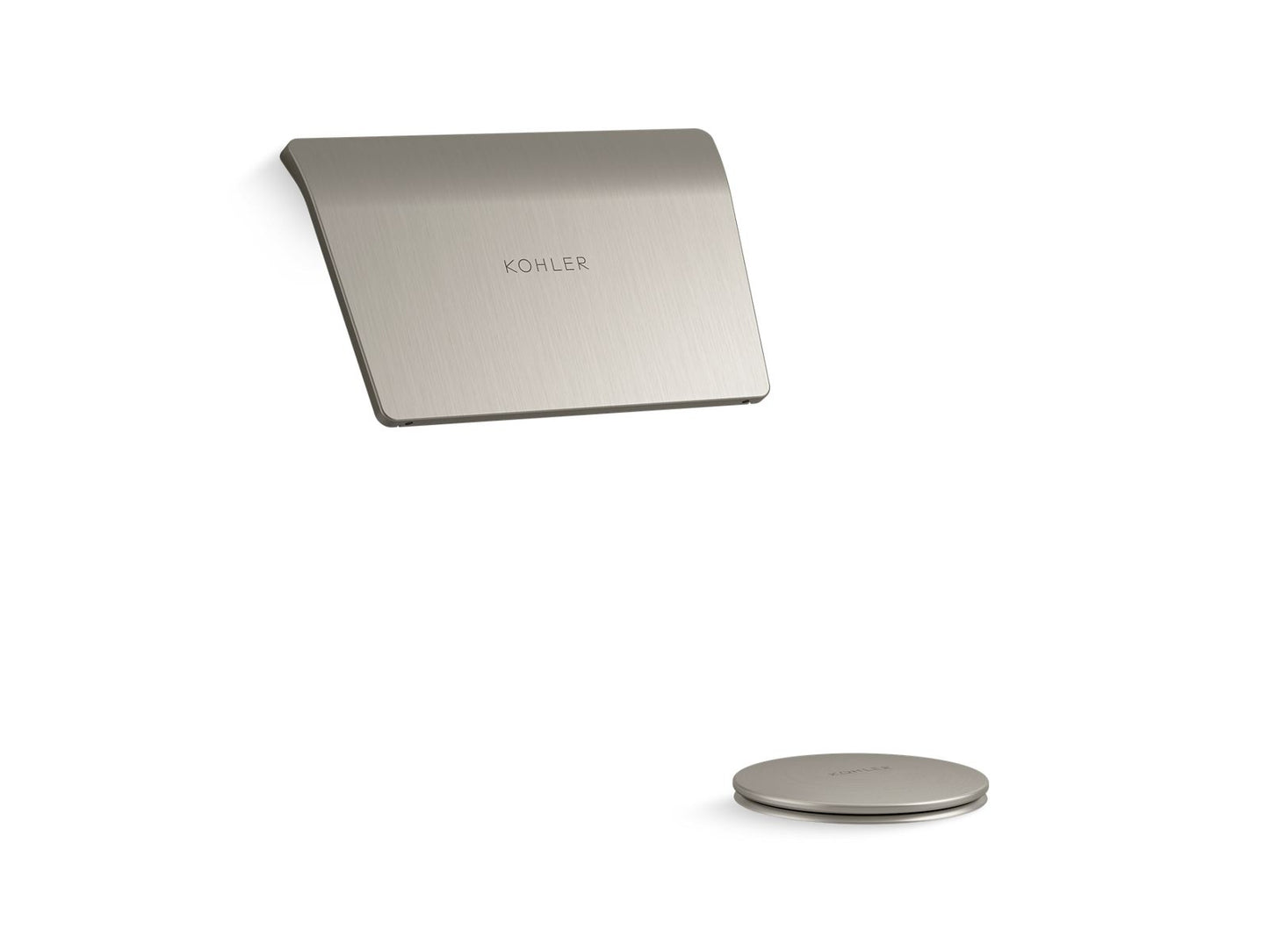 KOHLER Tea-for-Two Bath drain trim - Vibrant Brushed Nickel, K-23857-BN