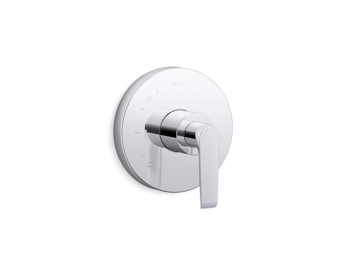 KOHLER K-TS97018-4-BL Avid Rite-Temp valve trim with lever handle - Matte Black