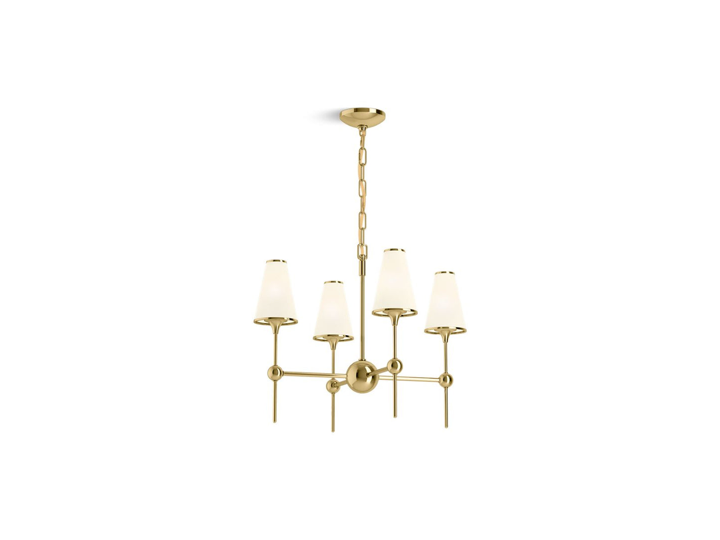 KOHLER K-27862-CH04-2PL Parohn 26" Chandelier In Polished Brass