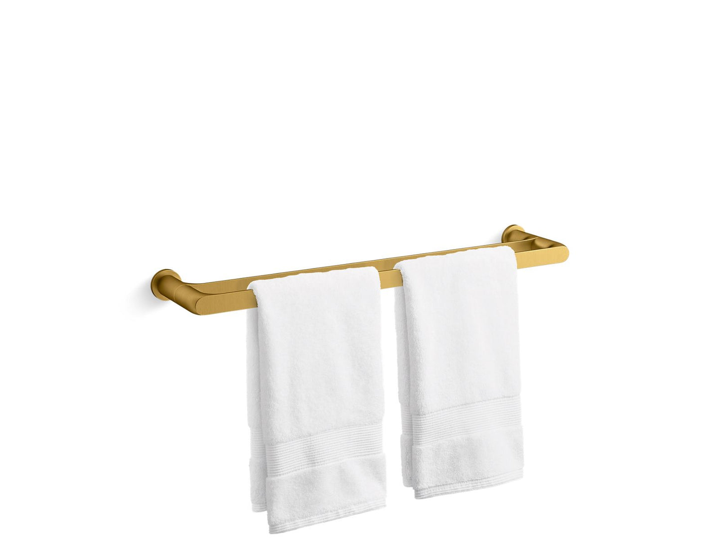 KOHLER Avid 24" double towel bar - Vibrant Brushed Moderne Brass, K-97496-2MB