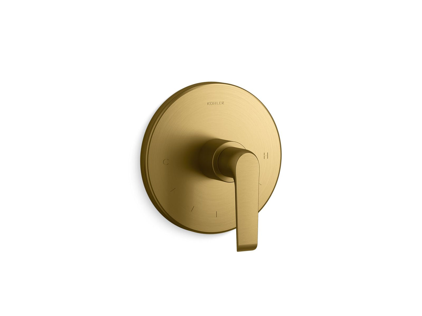 KOHLER Avid MasterShower temperature control valve trim - Vibrant Brushed Moderne Brass, K-T97022-4-2MB