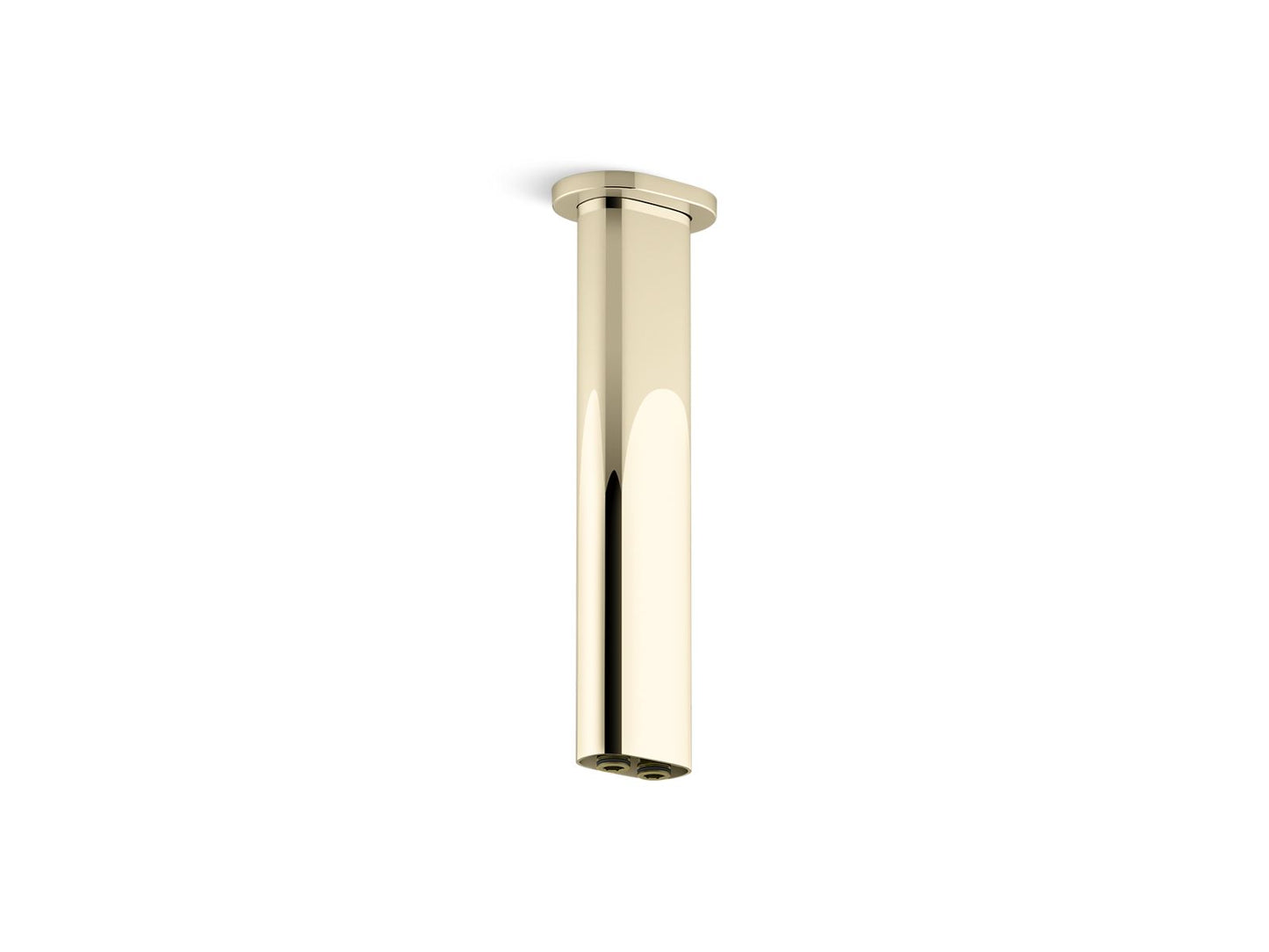 KOHLER Statement 10" ceiling-mount two-function rainhead arm and flange - Vibrant French Gold, K-26326-AF