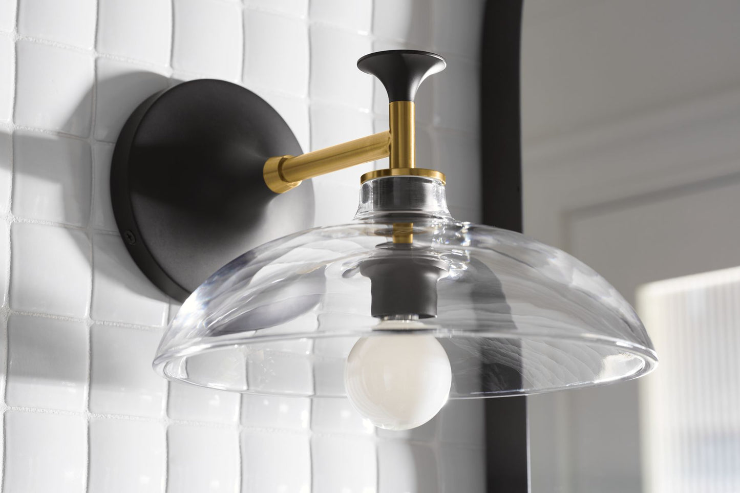 KOHLER K-31768-SC01-BLL Tone One-light sconce - Matte Black