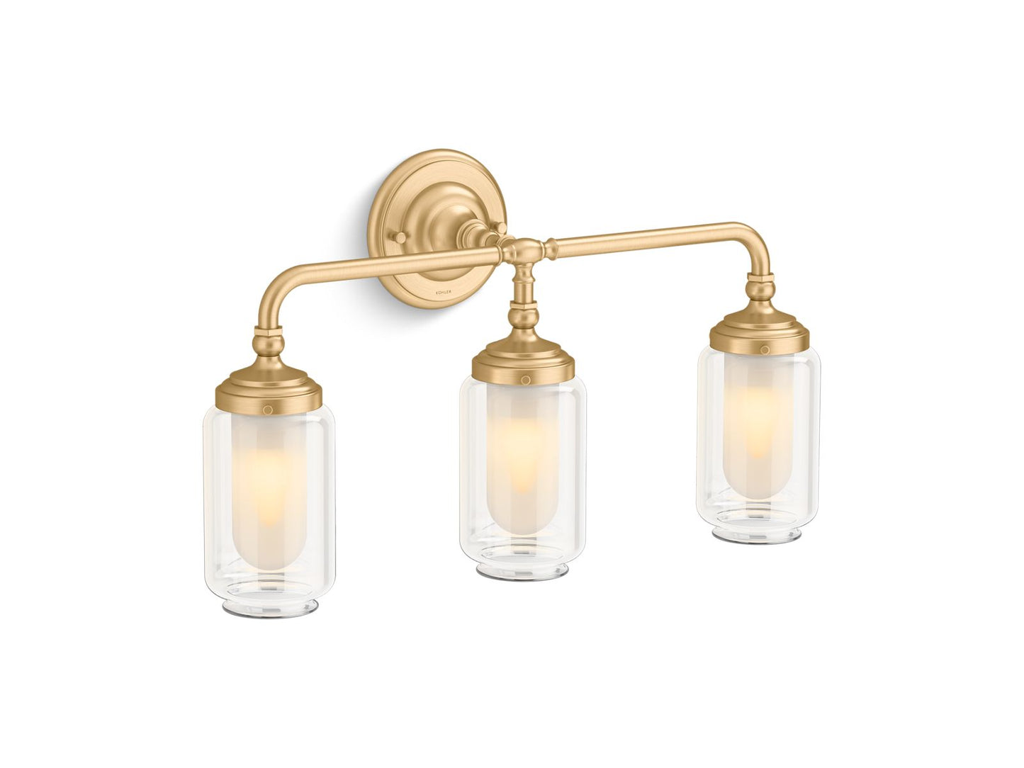 KOHLER Artifacts Three-light sconce - Brushed Moderne Brass, K-32806-SC03-2GL