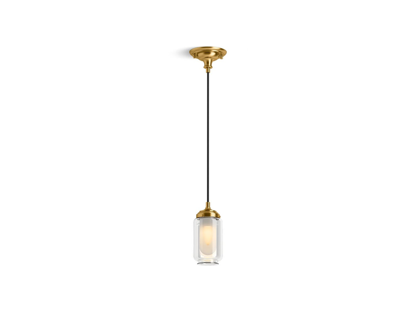 KOHLER Artifacts 4" pendant - Brushed Moderne Brass, K-22653-PE01-2GL