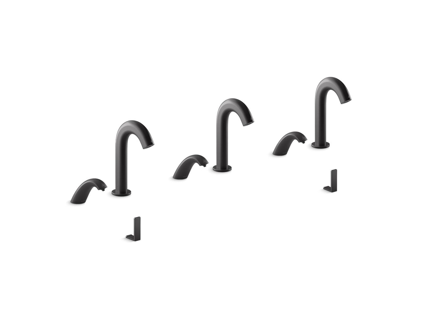 KOHLER K-181033-BB1-BL Touchless lavatory faucets and soap dispensers for Constellation™ lavatory system, 0.5 gpm - Matte Black