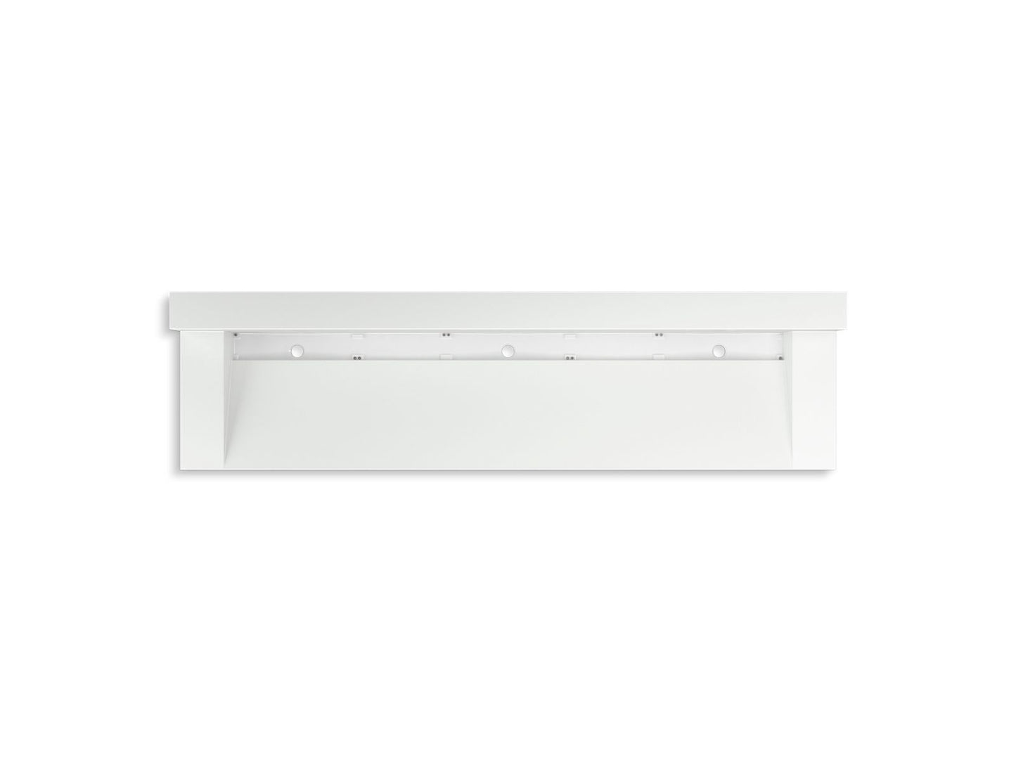 KOHLER Constellation 90" wall-mount trough lavatory system with backsplash - Miami White, K-81028-BSS-KEH
