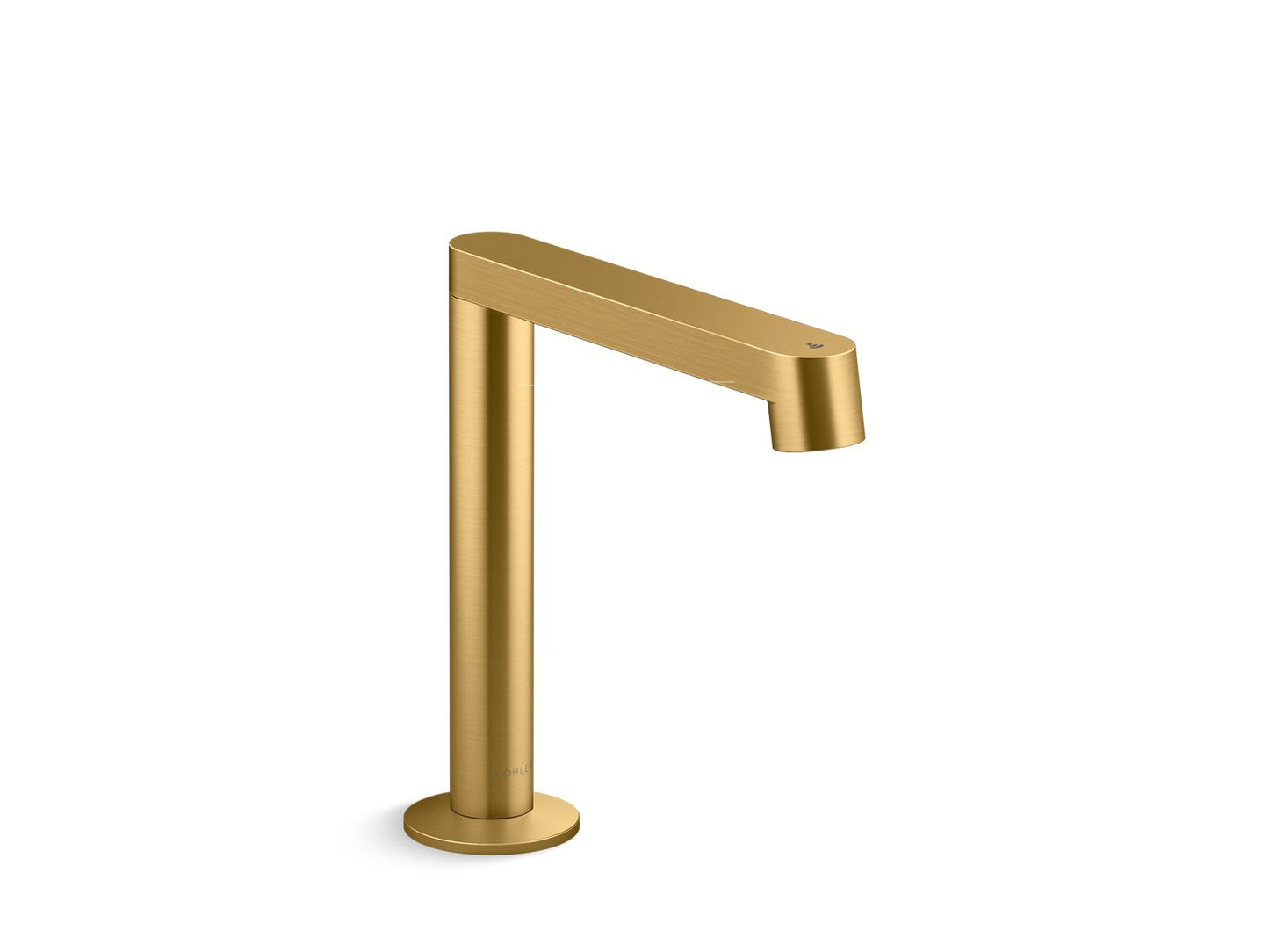 KOHLER Components Touchless single-hole lavatory faucet with Kinesis sensor technology, 0.5 gpm - Vibrant Brushed Moderne Brass, K-103M36-SANA-2MB