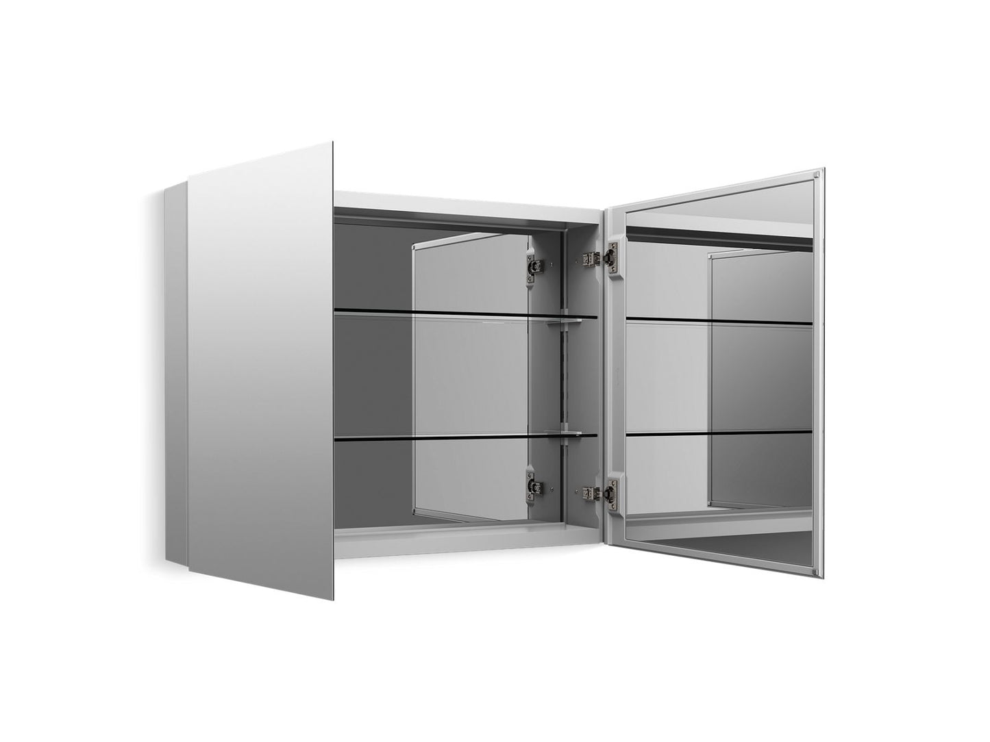 KOHLER Embark Premium XL 35" x 26" rectangular two-door medicine cabinet, K-56005-NA