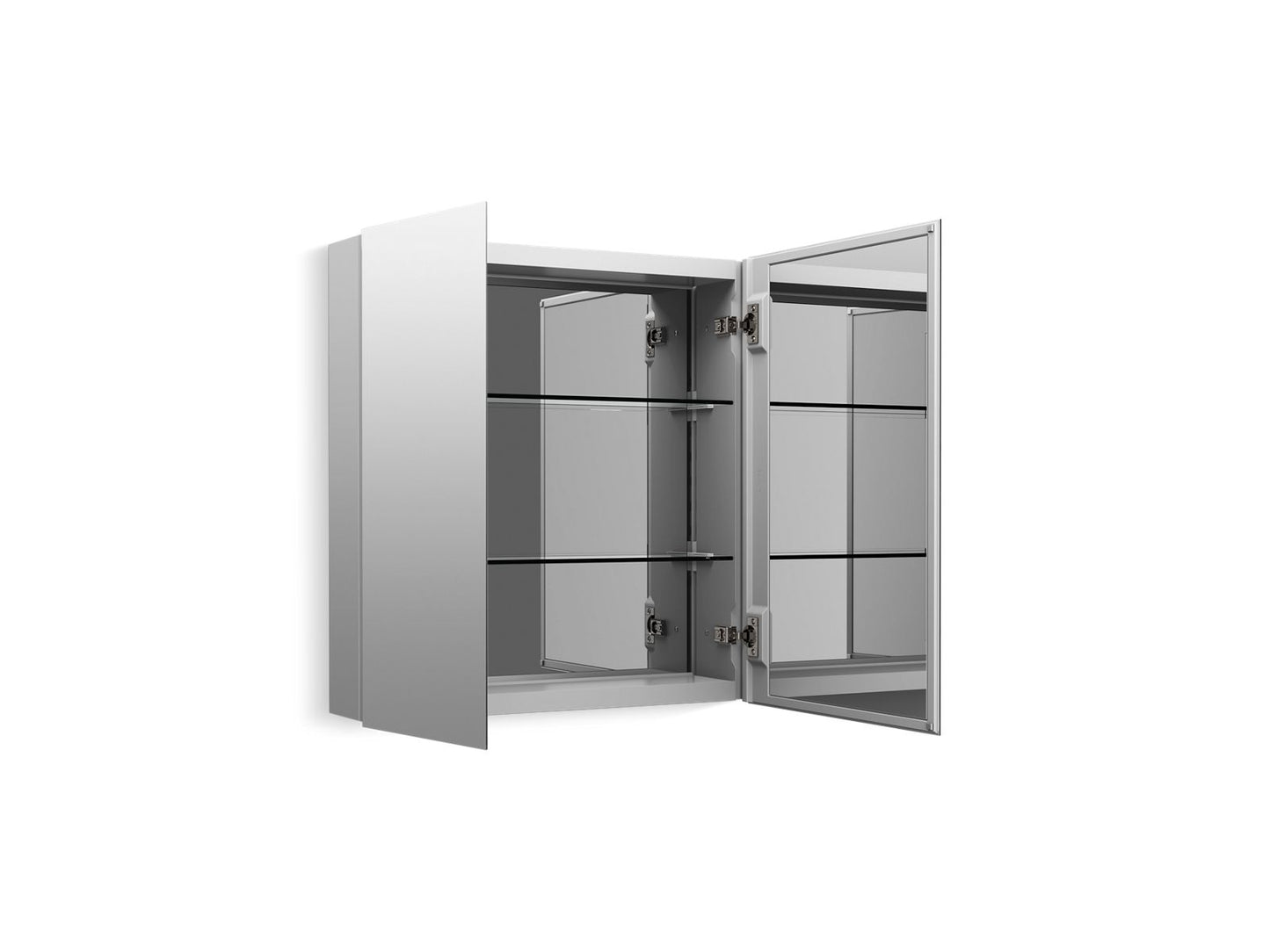 Kohler K-56003-NA Embark Premium Xl 25 In. X 26 In. Rectangular Two-Door Medicine Cabinet