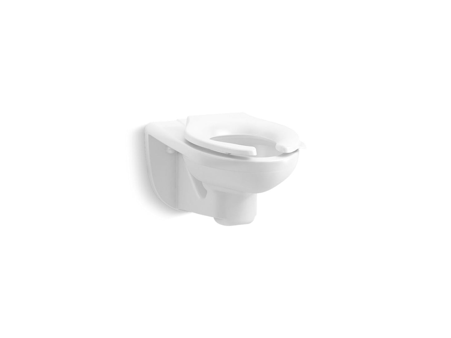 KOHLER K-84434-0 Kingston Wall-Mount Top-Spud Toilet Bowl, 1.28 Or 1.6 Gpf - White