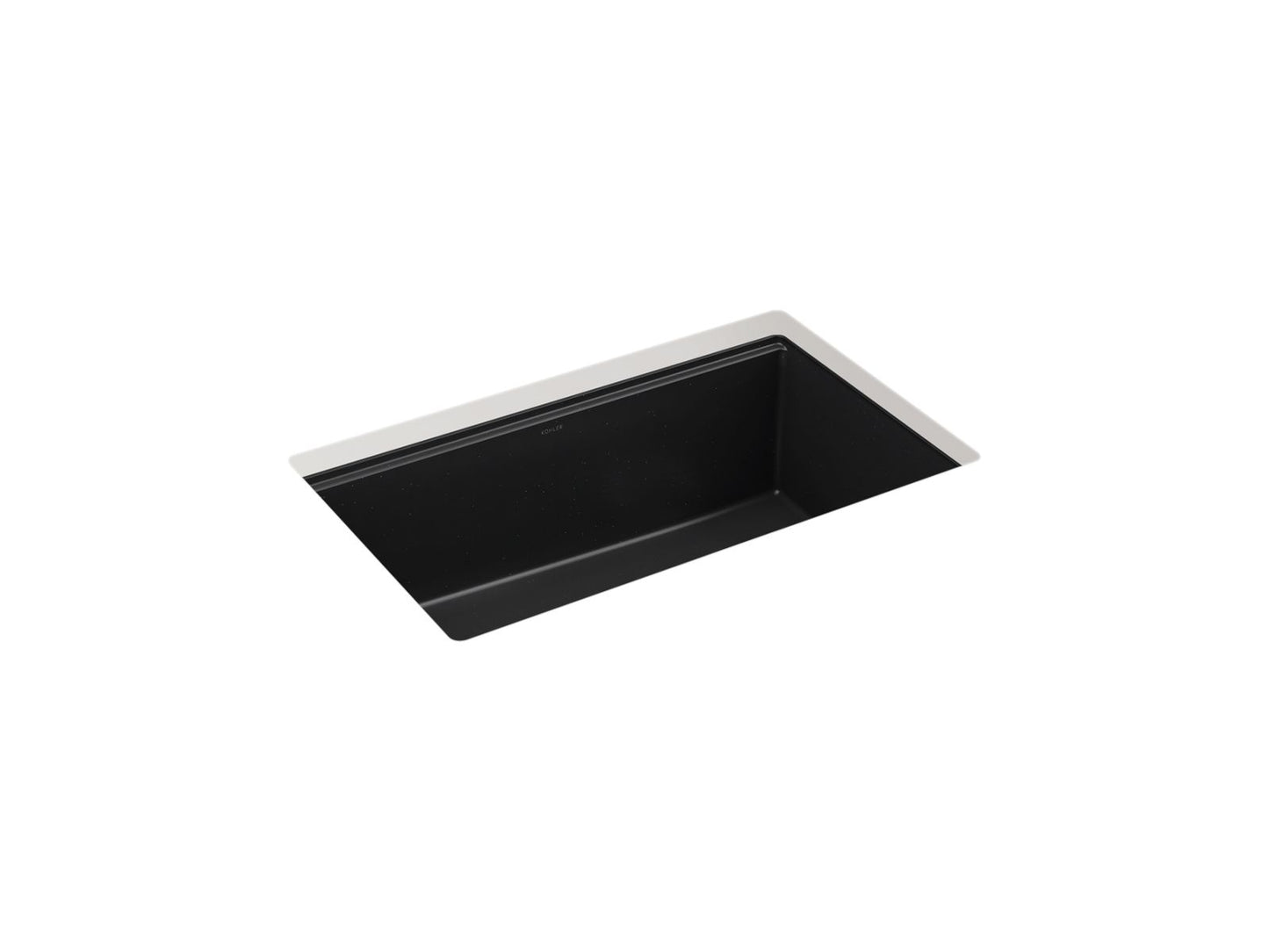 KOHLER K-33712-CM1 Billings 29 in. Undermount Single-Bowl Kitchen Sink In Matte Black