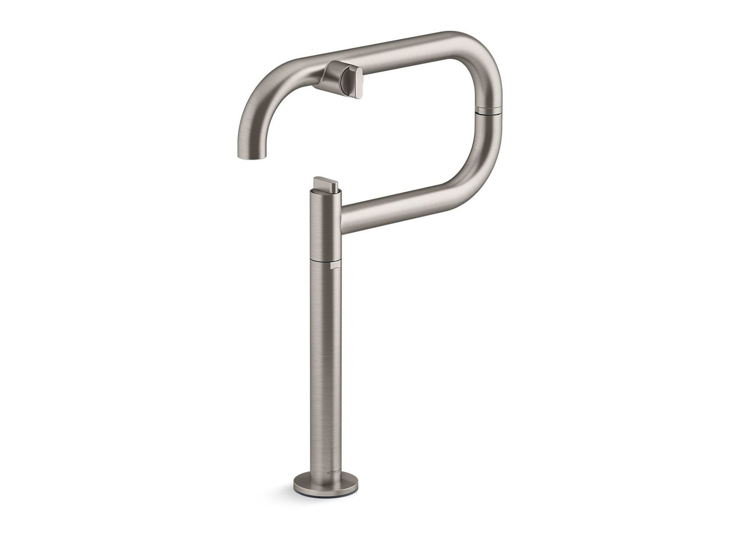 KOHLER K-28275-VS Components Deck-Mount Pot Filler - Vibrant Stainless