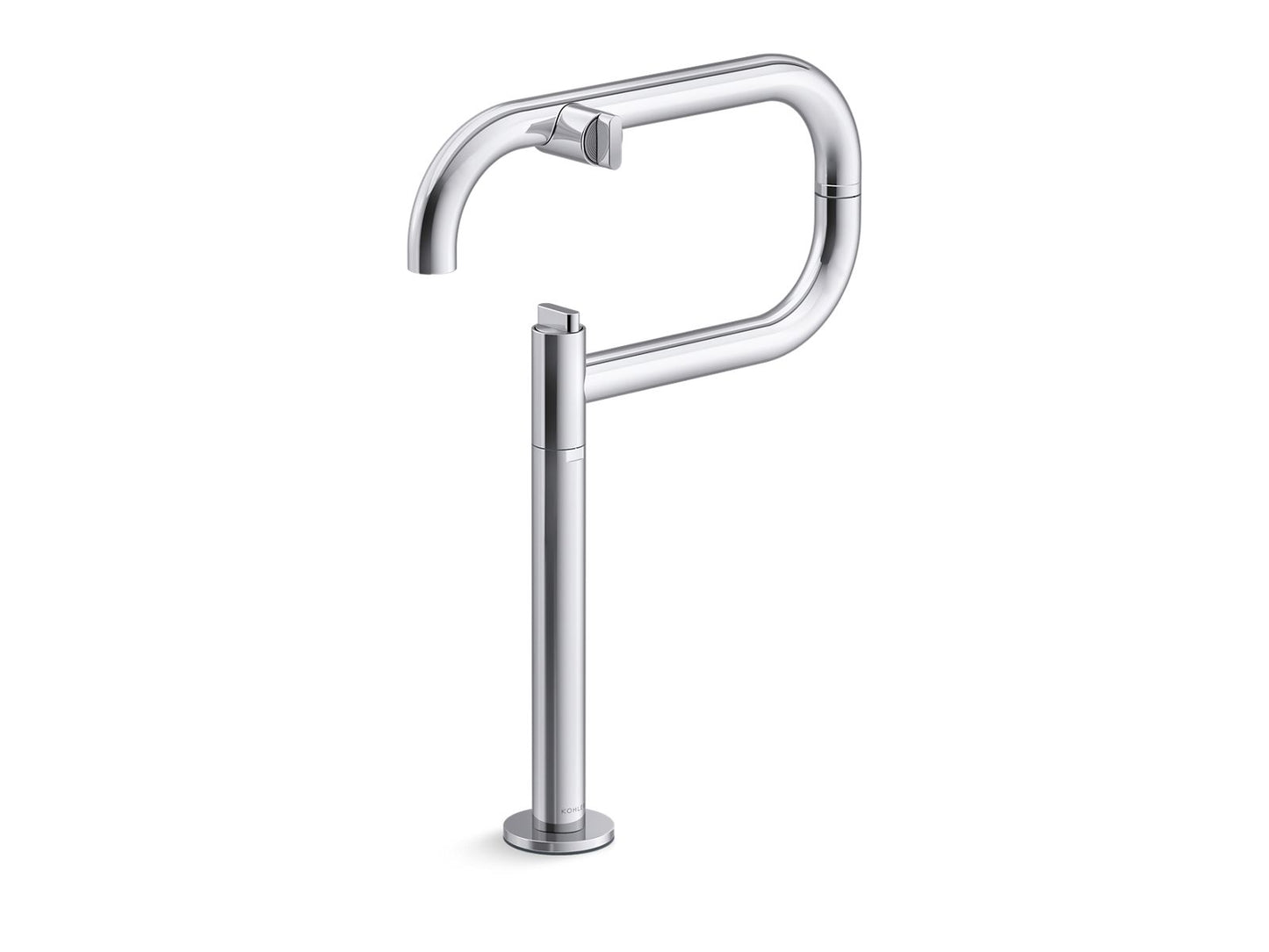 KOHLER K-28275-CP Components Deck-Mount Pot Filler - Polished Chrome
