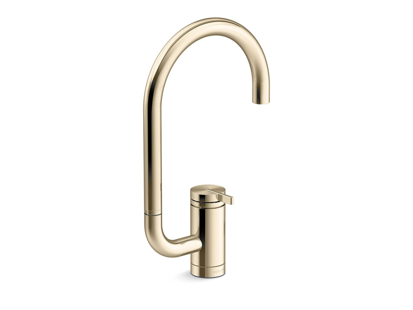 KOHLER K-28277-AF Components Single-Handle Bar Sink Faucet With Two-Function Extended-Reach Spout - Vibrant French Gold