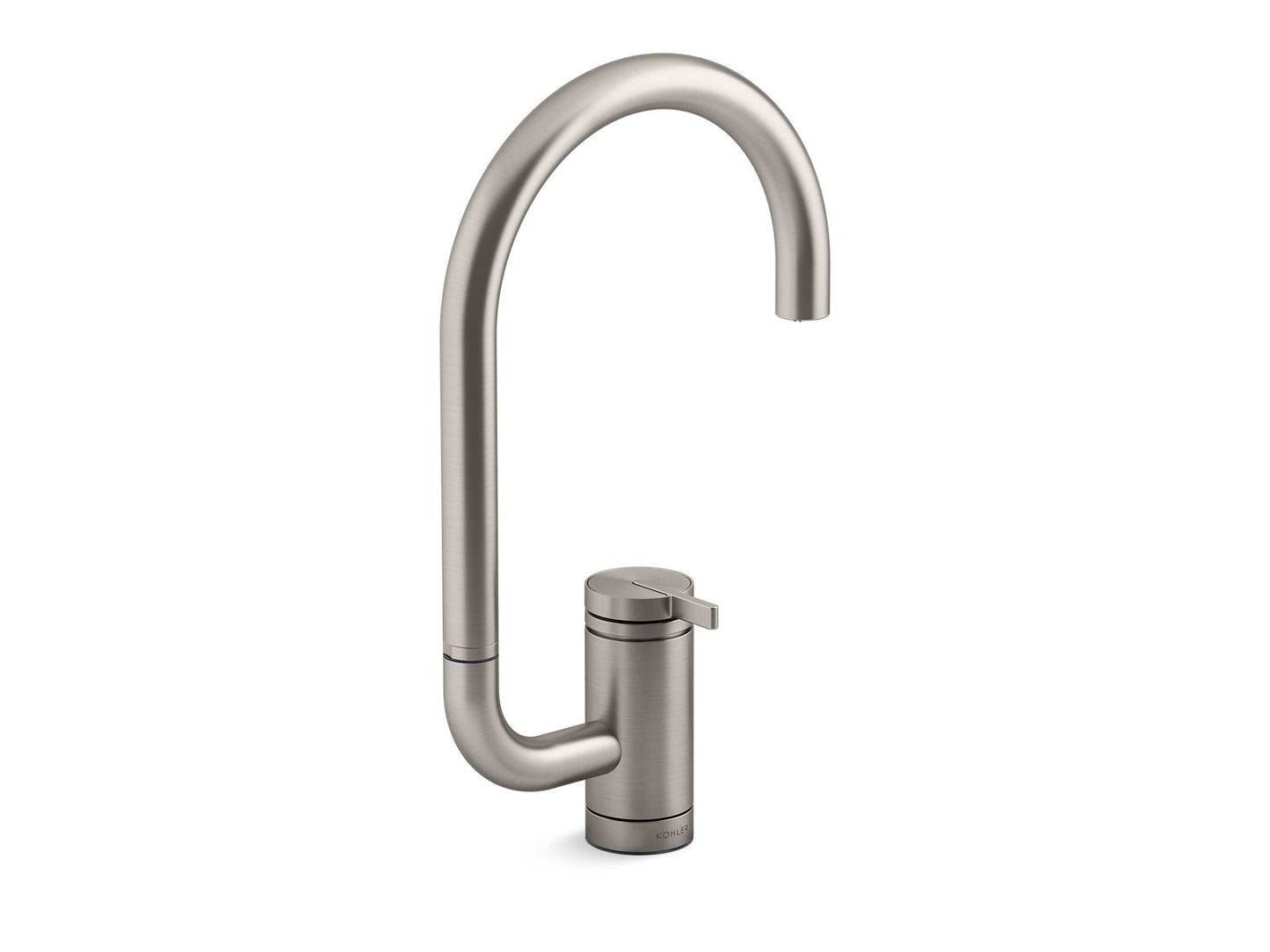 KOHLER K-28277-VS Components Single-Handle Bar Sink Faucet With Two-Function Extended-Reach Spout - Vibrant Stainless